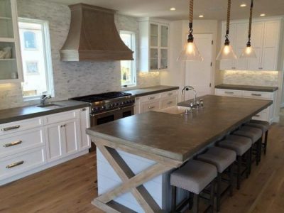 Cocinas de concreto o cemento pulido - modelos e ideas